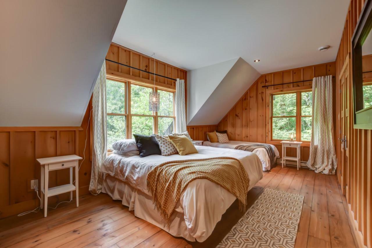 Chic Log Chalet With Hot Tub - Mont-Tremblant North Side By Reserver.Ca Lac-Superieur Esterno foto